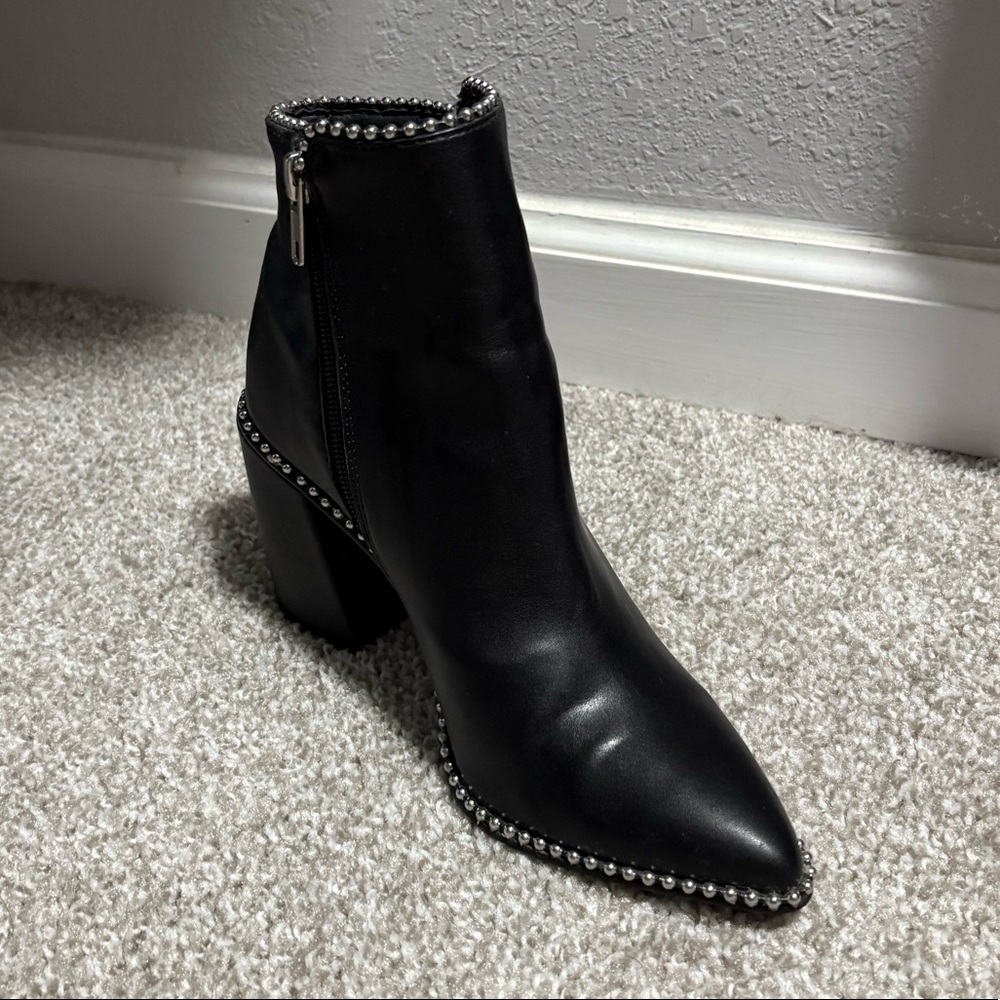 Steve Madden studded black booties